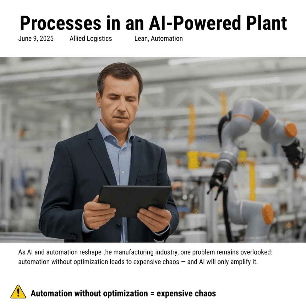 Factory operations expert presenting how poor manufacturing processes hinder AI performance